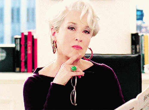 Judgement Miranda Priestly GIF. This 498 x 367 animated GIF is part of our miranda priestly collection. Created by louietheanimated. View the original…