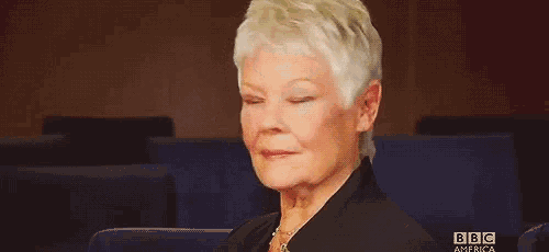 Judy Dench Kiss GIF