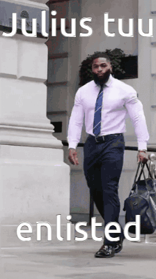 Julius Tuu GIF. This 224 x 400 animated GIF is part of our okay meme black guy collection. Related themes include walking. Created by SovereignNose. View…