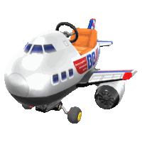 Jumbo Jetter Plane Sticker