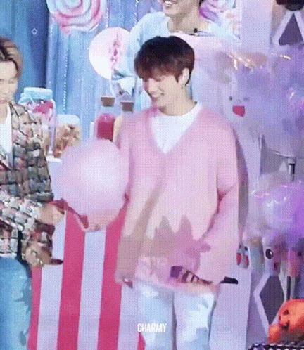 Jungkook Cotton Candy Baby Star Candy GIF