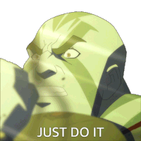 Just Do It Grog Strongjaw Sticker