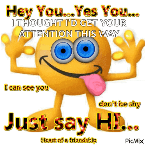 Just Say Hi Heart Of A Friendship GIF