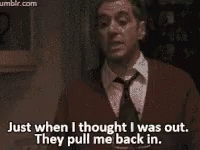 Just When I Thought I Was Out GIF. This 200 x 150 animated GIF is part of our just when i thought i was out collection. Created by loveminuszer0. View the…