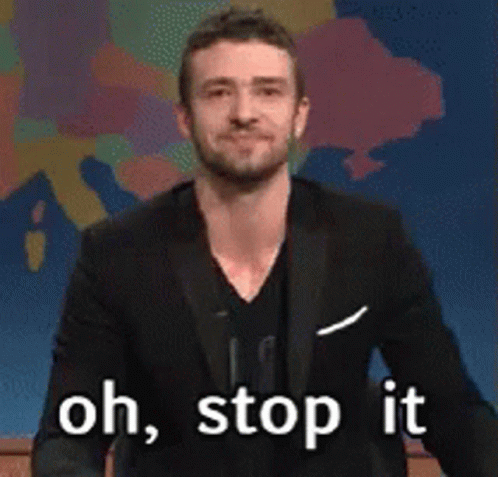 Justin Timberlake Oh Stop It GIF