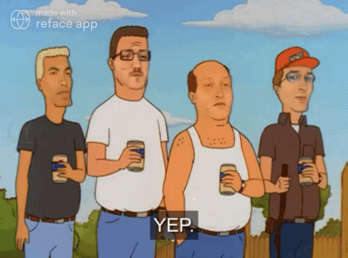 Kahuna Squad GIF. This 498 x 370 animated GIF is part of our king of the hill yep collection. Created by Ballsinyajaw. View the original animation, share…