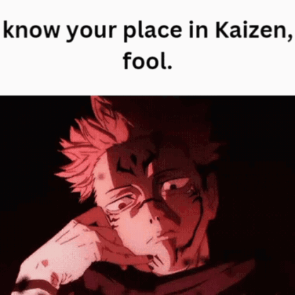Kaizen GIF. This 417 x 417 animated GIF is part of our know your place trash collection. Created by Kai_Umbra. View the original animation, share it, or…