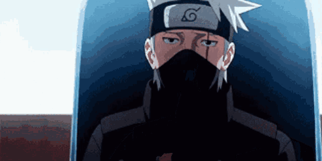 Kakashi Hatake Deep Sigh GIF