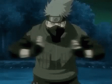 Kakashi Hatake Hand Signs GIF