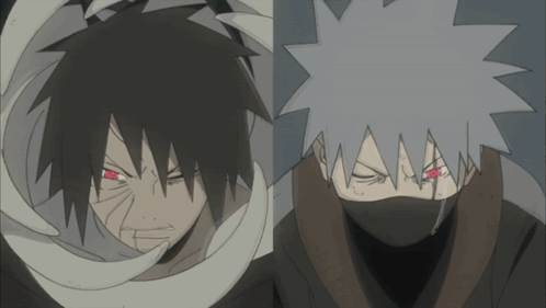 Kakashi Hatake Obito Uchiha GIF