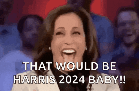 Kamala Harris Laugh GIF
