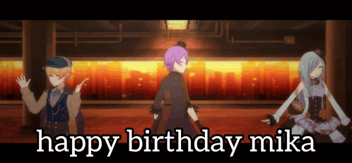 Kamishiro Rui Happy Birthday Mika GIF