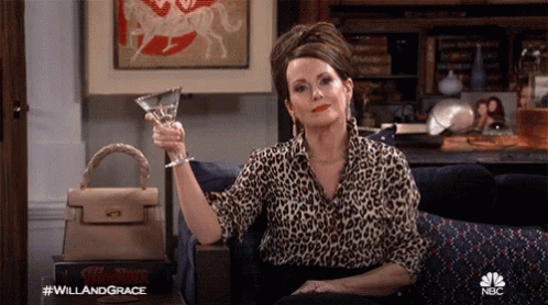 Karen Walker Zoned Out GIF