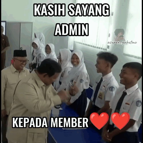 Kasih Sayang Admin Ke Member Prabowo GIF