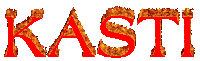 Kasti Fire Font Sticker