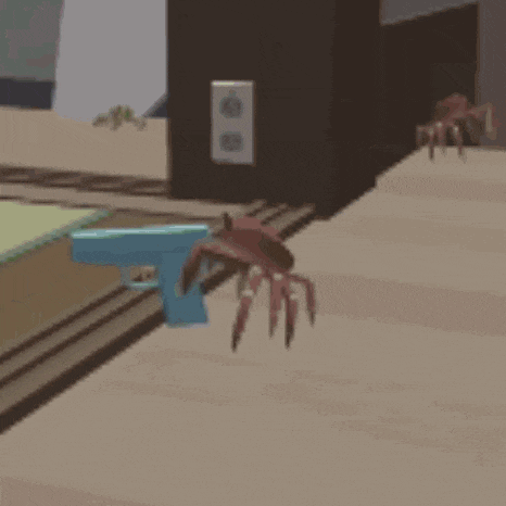 Katamari Crab Gun GIF