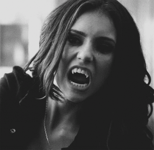 Katherine Pierce Fangs GIF