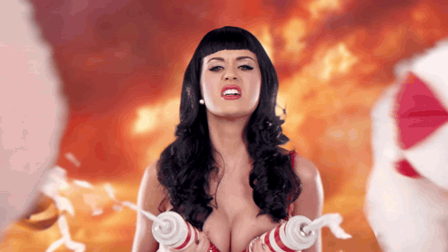 Katy Perry Music Video GIF. This 498 x 281 animated GIF is part of our katy perry whipped cream collection. Related themes include funny, silly. Created by…