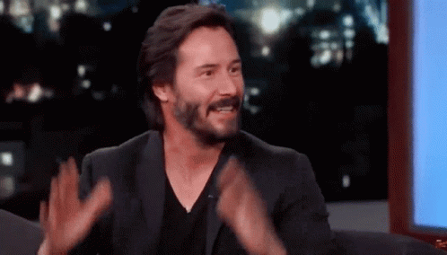 Keanu Reeves Cant Wait For This GIF