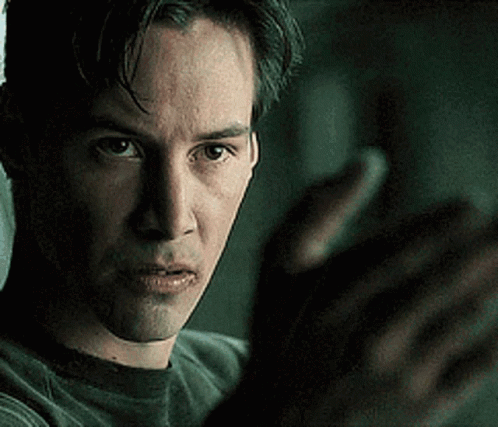 Keanu Reeves Neo GIF. This 498 x 427 animated GIF is part of our matrix collection. Related themes include come here. Created by BalloonZ. View the original…