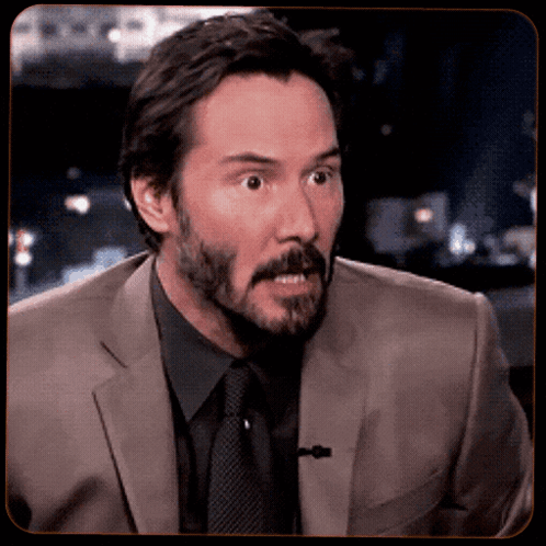 Keanu Reeves Shocked GIF