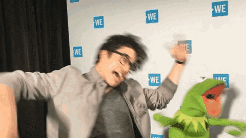 Kermit Excited GIF