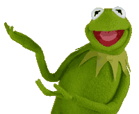 Kermit Here Sticker