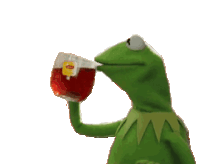 Kermit Sip Sticker