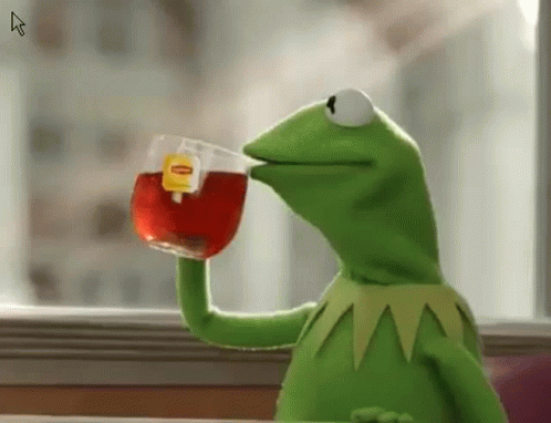 Kermit Sipping Tea GIF