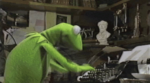 Kermit Typing GIF. This 498 x 278 animated GIF is part of our crazy typing collection. Related themes include kermit, typing. Created by AidanCramer. View…