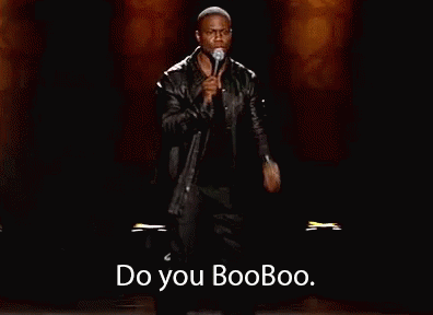 Kevin Hart Booboo GIF. This 396 x 288 animated GIF is part of our do you boo boo collection. View the original animation, share it, or browse related GIFs.
