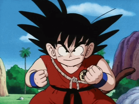 Kid Goku Angry GIF