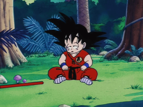 Kid Goku Hurt GIF