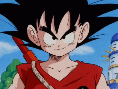 Kid Goku Surprised GIF
