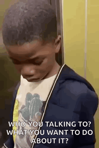 Kid Looking Up And Down Stank Face GIF