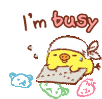 Kiiroitori Busy Sticker