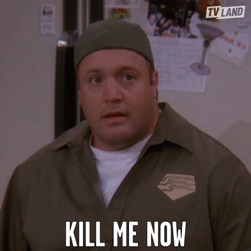 Kill Me Now Its Over GIF. This 498 x 498 animated GIF is part of our shoot me kid collection. Related themes include the end. Created by tvland. View the…