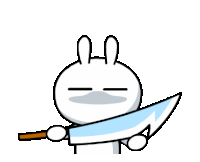 Killer Bunny Angry Bunny Sticker