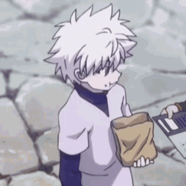 Killua Eating GIF