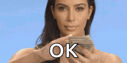 Kim Kardashian Money GIF