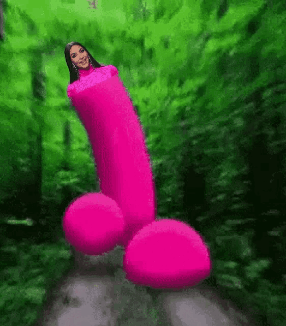 Kim Kardashian Pink Dildo GIF