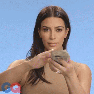 Kim Kardashian Throw Money GIF. This 400 x 400 animated GIF is part of our throwing money away collection. Created by SierraWilde. View the original…