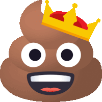 King Pile Of Poo Sticker
