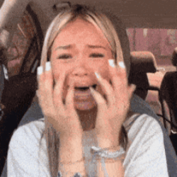 Kirari Girl Choking In Car GIF