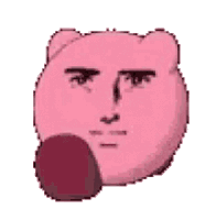 Kirby Human Face Sticker