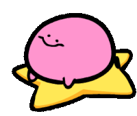 Kirby Spinning Sticker