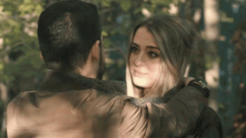 Kiss And Hug Loving Couple GIF