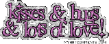 Kiss And Hugs Sparkle Sticker