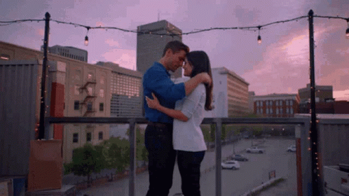 Kiss And Loving Hug Couple GIF