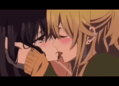 Kiss Anime Couple Couple Anime GIF